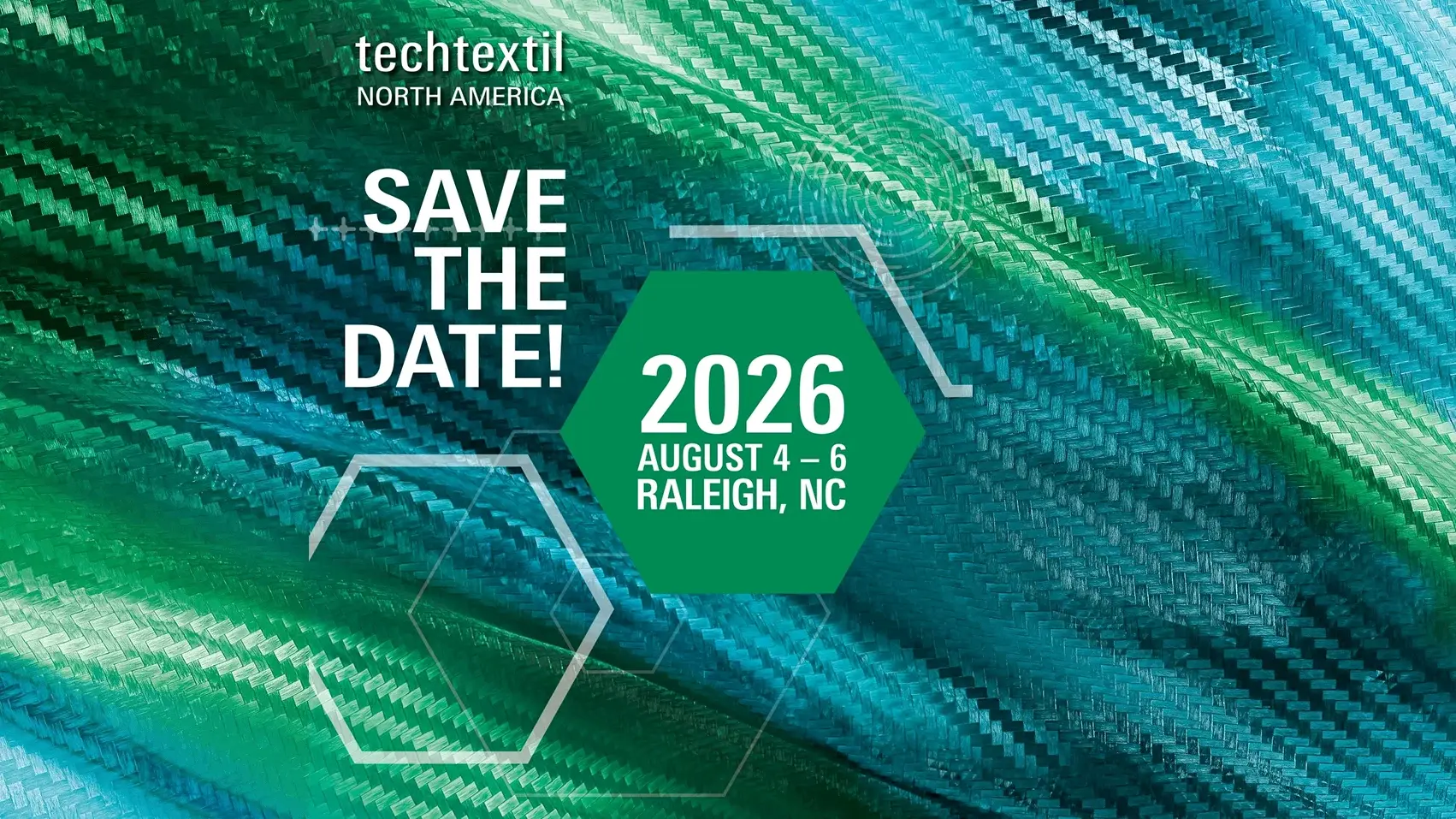Techtextil North America 2026 Save the Date Sujet